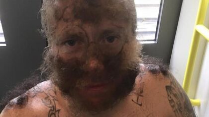 groom has pubic hair glued to his face on buck's night (2)||