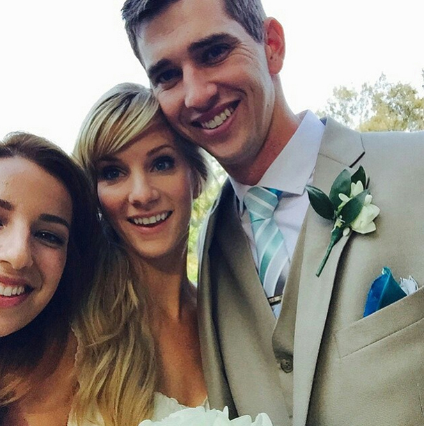 Heather Morris marries high-school sweetheart surrounded by her Glee pals
