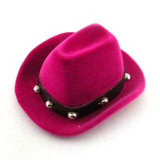 cowboy hat pink ring box|