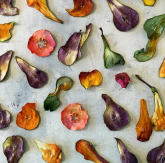 lemon layers with mixed berry coulis