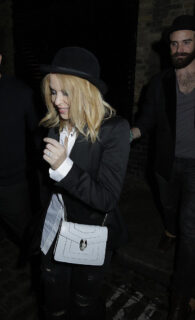 during the holiday season. Image: Joshua Sasse via Instagram|Joshua shared this photo of himself and a playful Kylie wearing a fake mustache