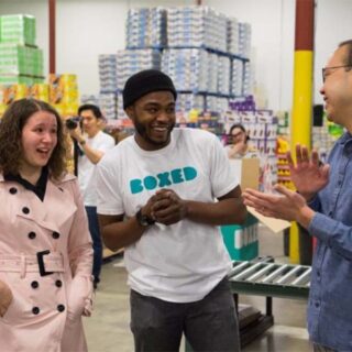 Boxed CEO paid for employee Marcel Grahams wedding. Image Boxed Wholesale via Twitter|Boxed CEO Chieh Huang. Image Chieh via Twitter|||