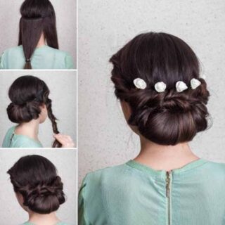 elegant bridal updo tutorial|