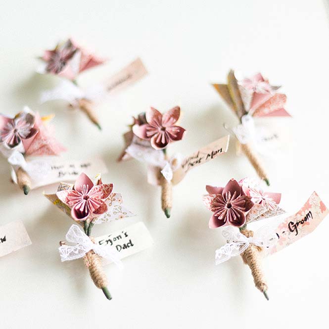 10 awesome ways to use origami in your wedding