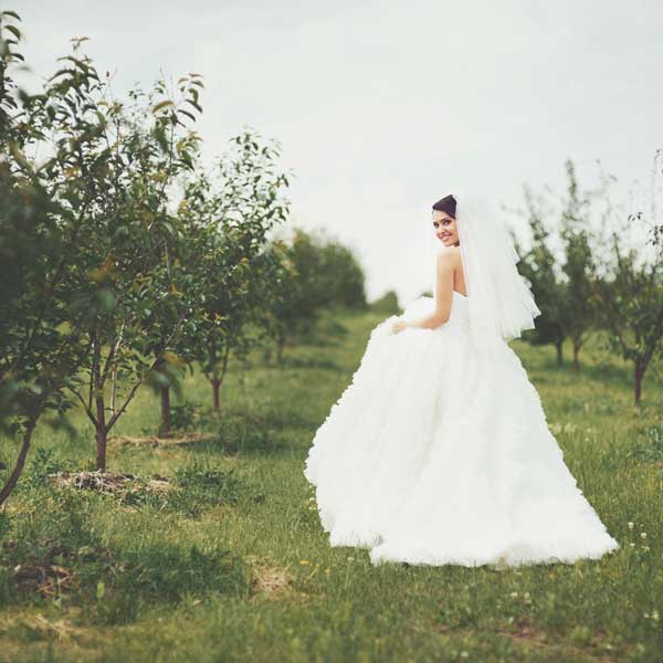 From satin to silk and creme to charmeuse: wedding dress fabric explained