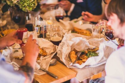 cheese wheel stack instead of wedding cake||bangers and mash at wedding|Doughnut stack instead of wedding cake easyweddings uk|ice cream truck at wedding wedding food ideas uk|chips and dips at wedding|farm wedding roast beef weddomg breakfast easyweddings|juicy jackets uk wedding food ideas|toasting marshmallows at wedding|Real wedding uk french castle wedding wedding food ideas|personalised cupcakes||