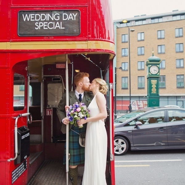 Unique wedding transport for quirky couples