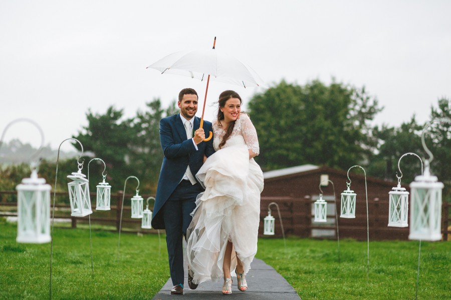 How to embrace a wet weather wedding