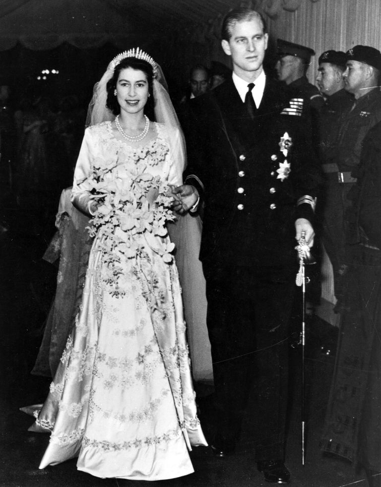 Hidden details about Queen Elizabeth’s wedding dress